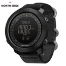 North Edge Military Outdoor Digital Watch – Waterproof 50M, Altimeter, Compass & Barometer