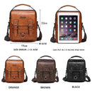 Jeep Buluo Men’s Leather Messenger Bag – Large Capacity Crossbody Shoulder Bag