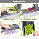 Multifunctional Vegetable Chopper & Slicer – Manual Kitchen Grater for Fruits, Potatoes, Onions & Cheese