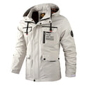 Men’s Waterproof Winter Jacket with Hood and Warm Lining