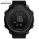 North Edge Military Outdoor Digital Watch – Waterproof 50M, Altimeter, Compass & Barometer