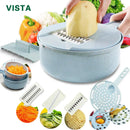 Multifunctional Vegetable Chopper & Slicer – Manual Kitchen Grater for Fruits, Potatoes, Onions & Cheese